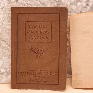 1905 Curtis Saw Mill Machinery And Saws Catalogue w/Letter
